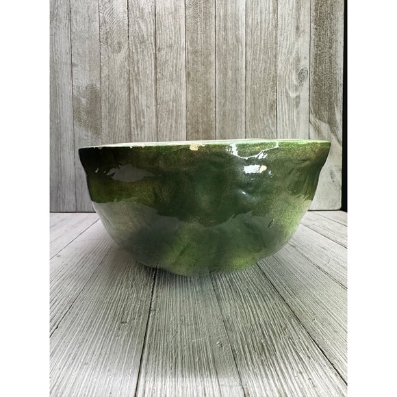 Vtg Watermelon Shaped Serving Bowl Ceramic Mid Century Modern Fruit Decor 13.5" - Picture 4 of 13